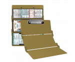 WhiteCoat Clipboard® Trifold - Tactical Brown Occupational Therapy Edition